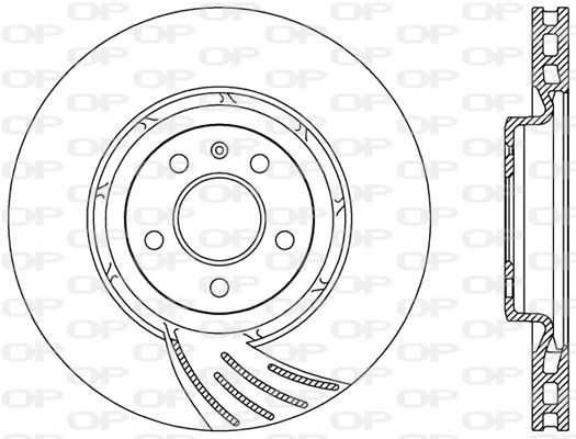 OPEN PARTS Тормозной диск BDR2486.20